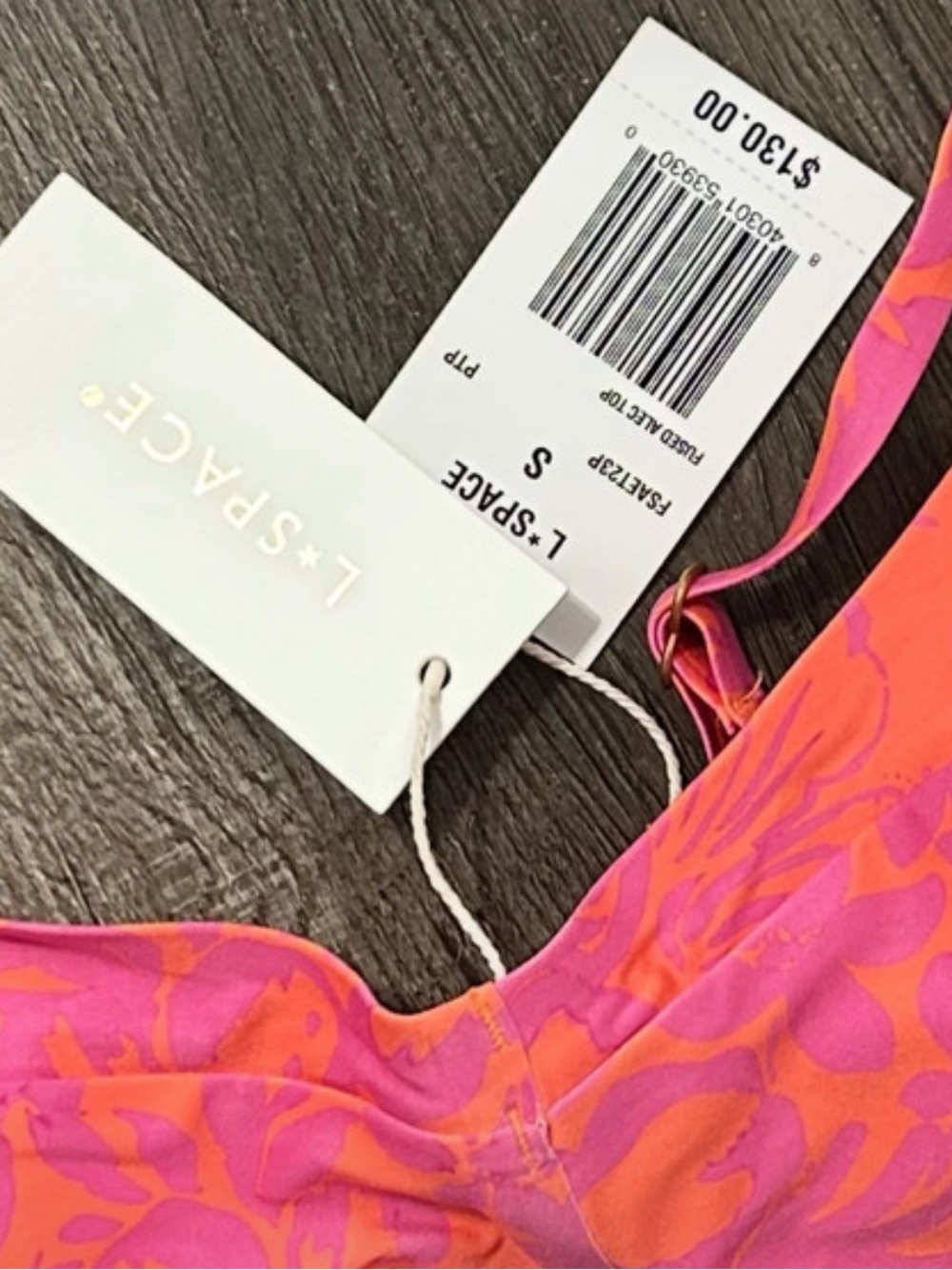 camellia top in electric pique stripe - Picture 3 of 5